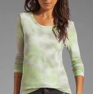 CHASER Tie Dye Thermal Waffle Shirt